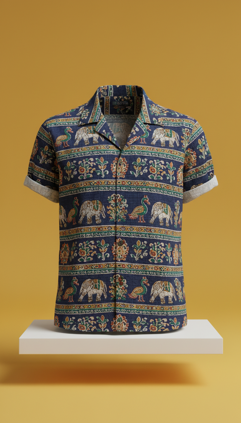 Rajasthani Red Vacation Shirt